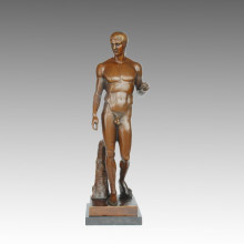 Nude Statue Strong Male Bronze Sculpture TPE-579